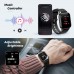 SoundPEATS Smart Watch Fitness Tracker with All Day Heart Rate Monitor Sleep Quality Tracker IP68 Waterproof 1.4" Large Touch Screen Call &amp; Message Reminder 12 Sports Modes for iPhone Android Phones
